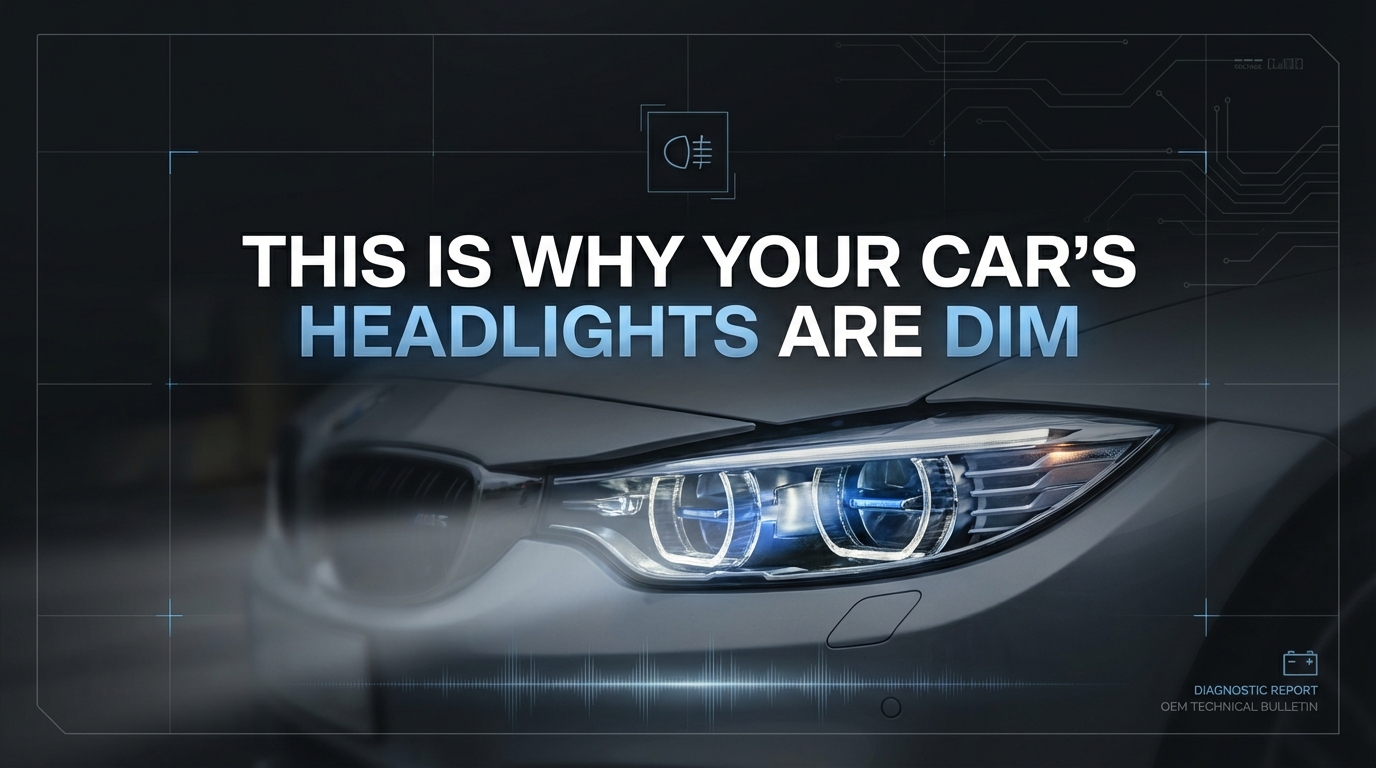 This Is Why Your Car’s Headlights Are Dim