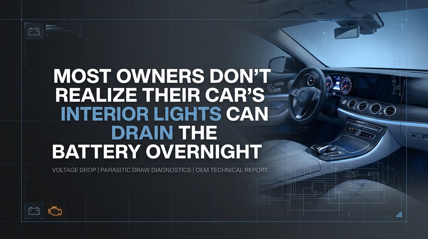 Most Owners Don’t Realize Their Car’s Interior Lights Can Drain The Battery Overnight