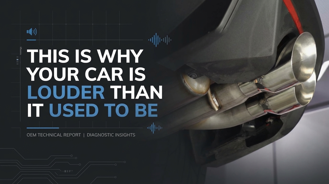 This Is Why Your Car Is Louder Than It Used To Be