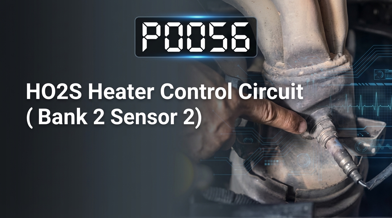 P0056 – O2 Heater Circuit Fault (Bank 2 Sensor 2): Diagnosis Guide