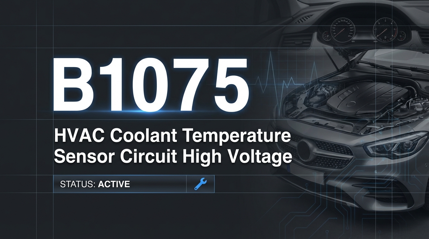 B1075 – Climate Control System Fault: Temperature Regulation Issues