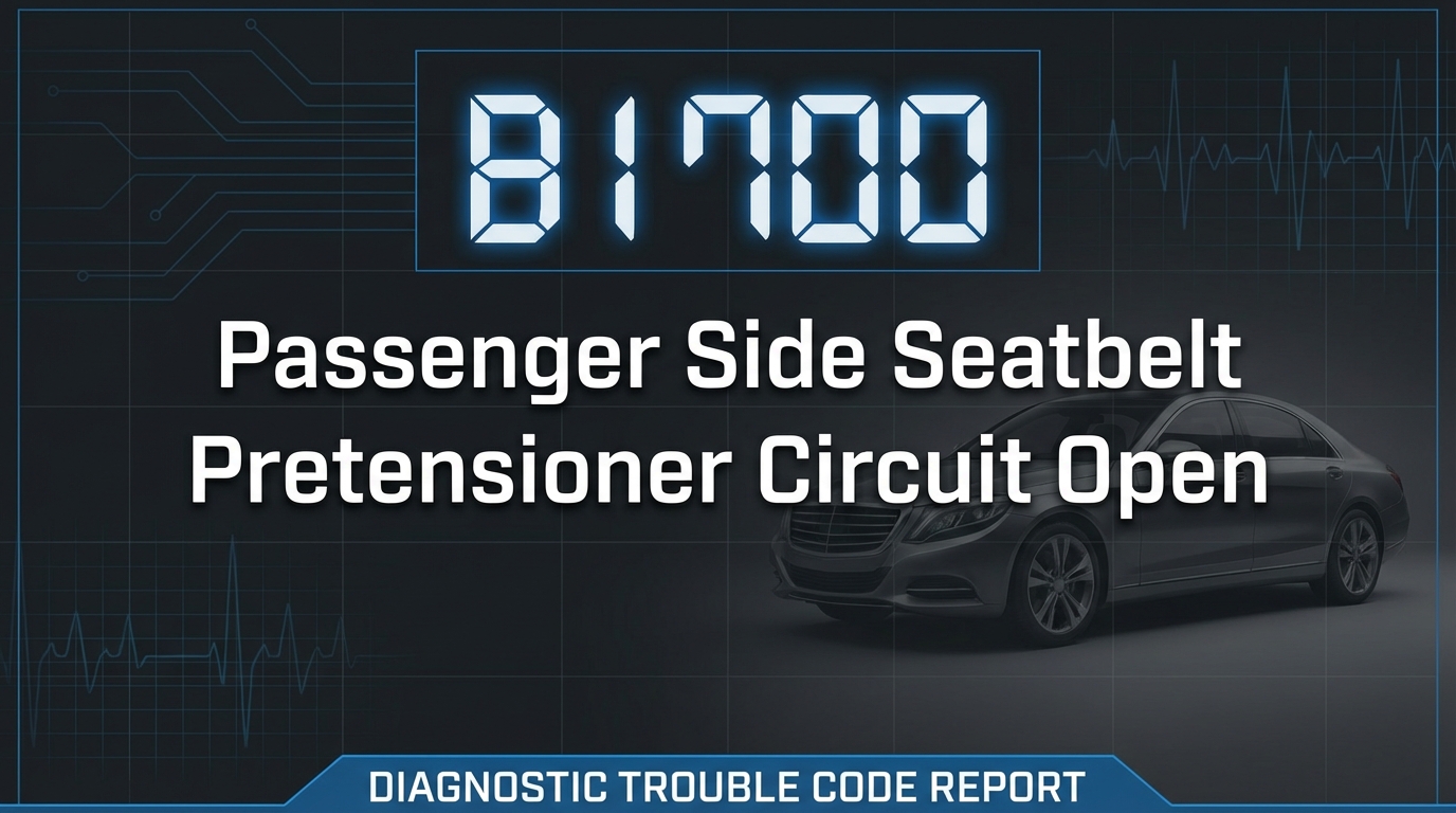 B1700 – Body Network Communication Fault: Module Data Loss