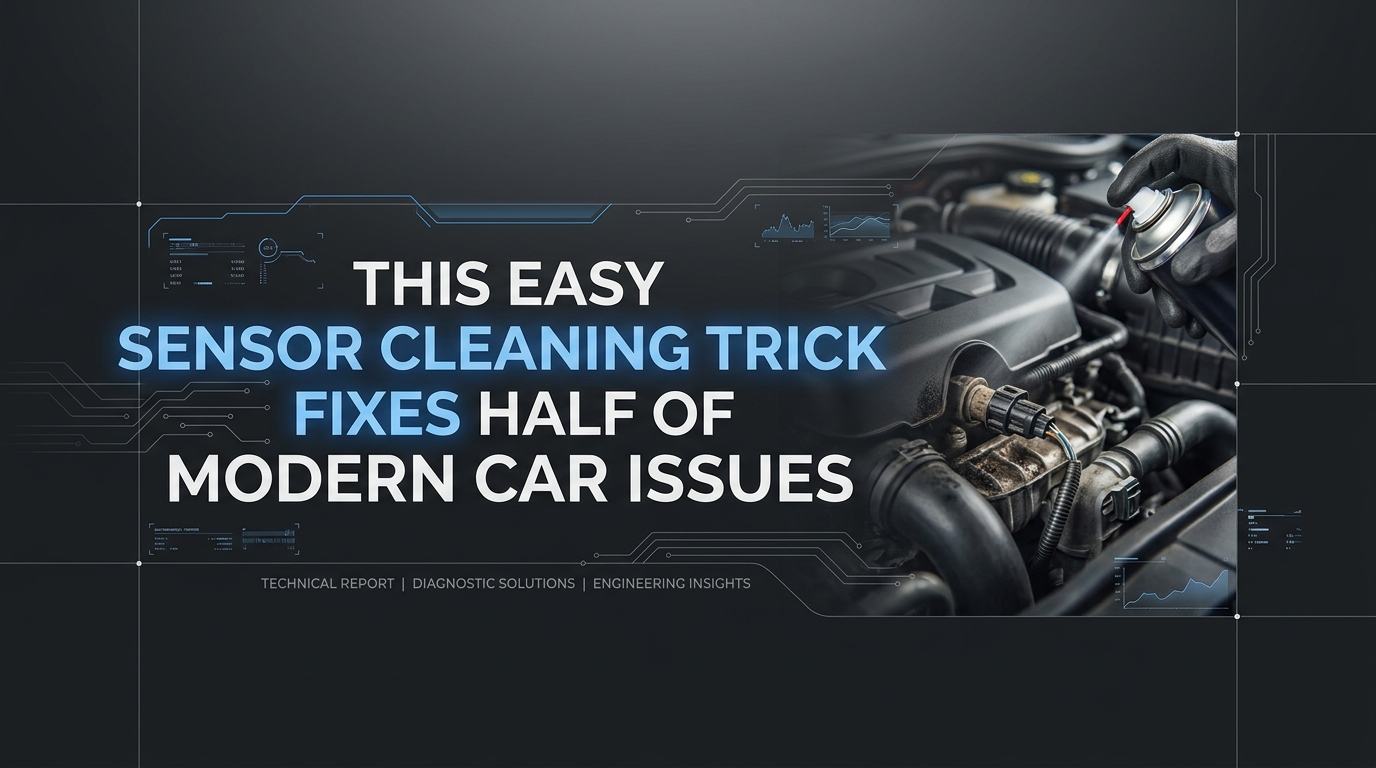 This Easy Sensor Cleaning Trick Fixes Half of Modern Car Issues