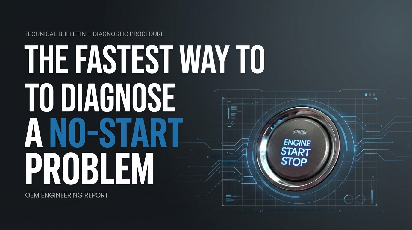 The Fastest Way to Diagnose a No-Start Problem