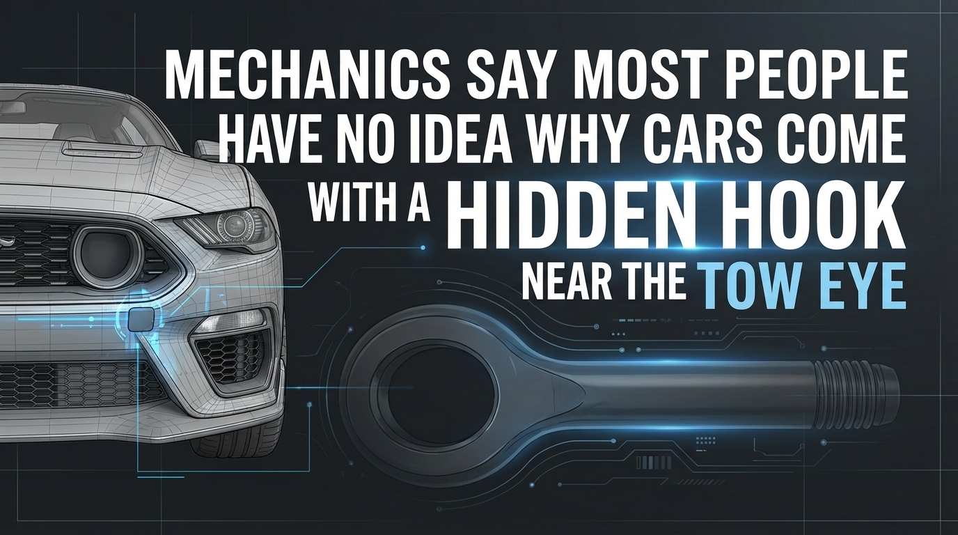 Mechanics Say Most People Have No Idea Why Cars Come With A Hidden Hook Near The Tow Eye