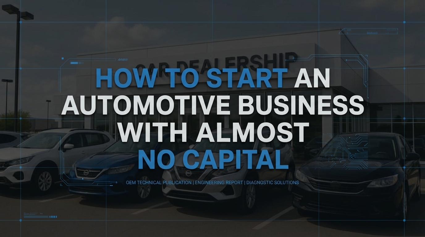 How to Start an Automotive Business With Almost No Capital