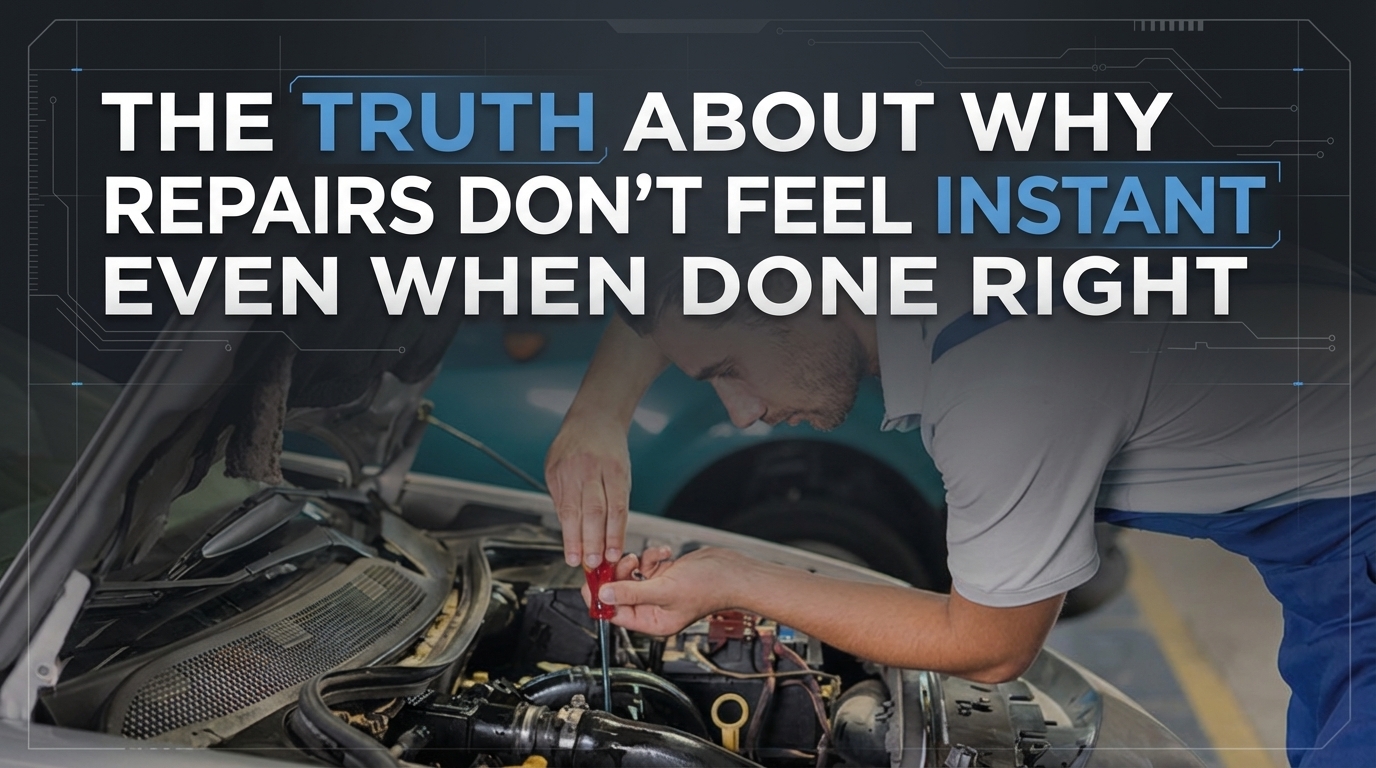 The Truth About Why Repairs Don’t Feel Instant Even When Done Right