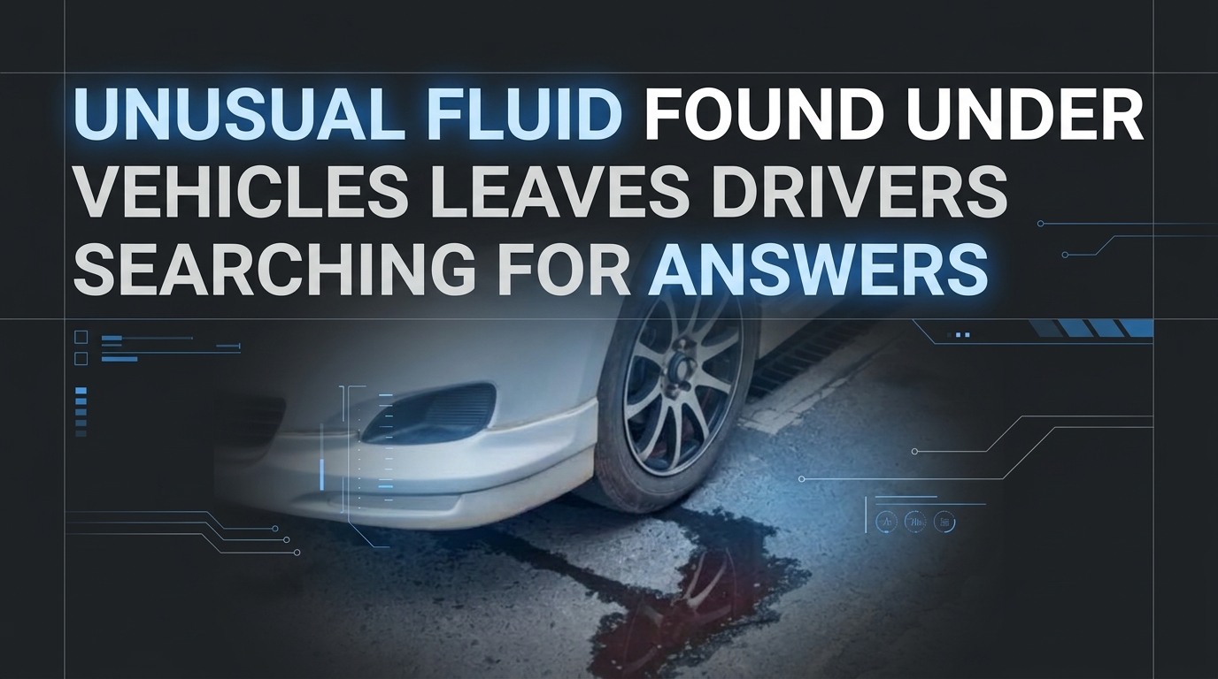 Unusual Fluid Found Under Vehicles Leaves Drivers Searching for Answers