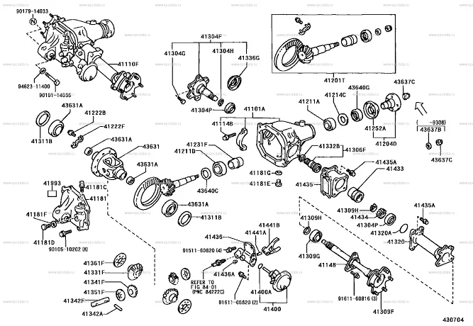 Toyota Hilux Spare Parts List and Part Numbers: Drivetrain Toyota Hilux Spare Parts List and Part Numbers: Drivetrain