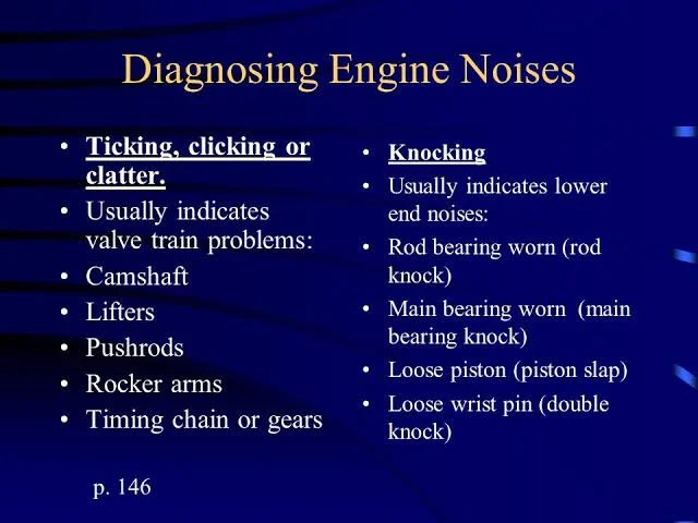Different engine noises Different engine noises
