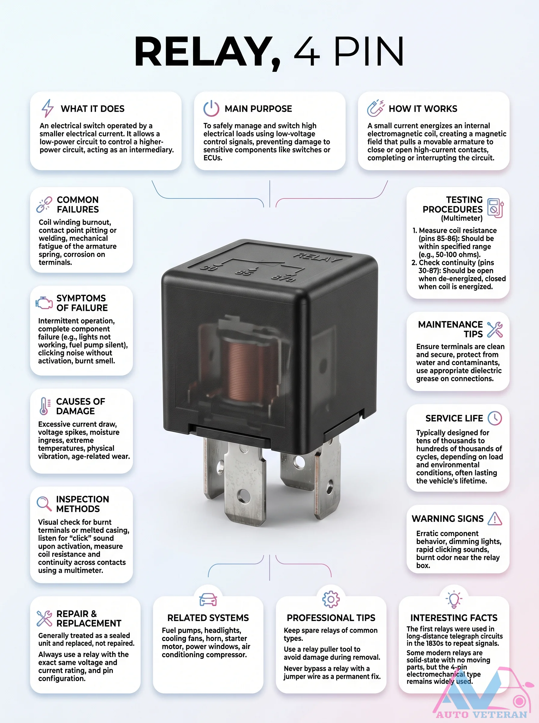 4 Pin Relay Function and Testing