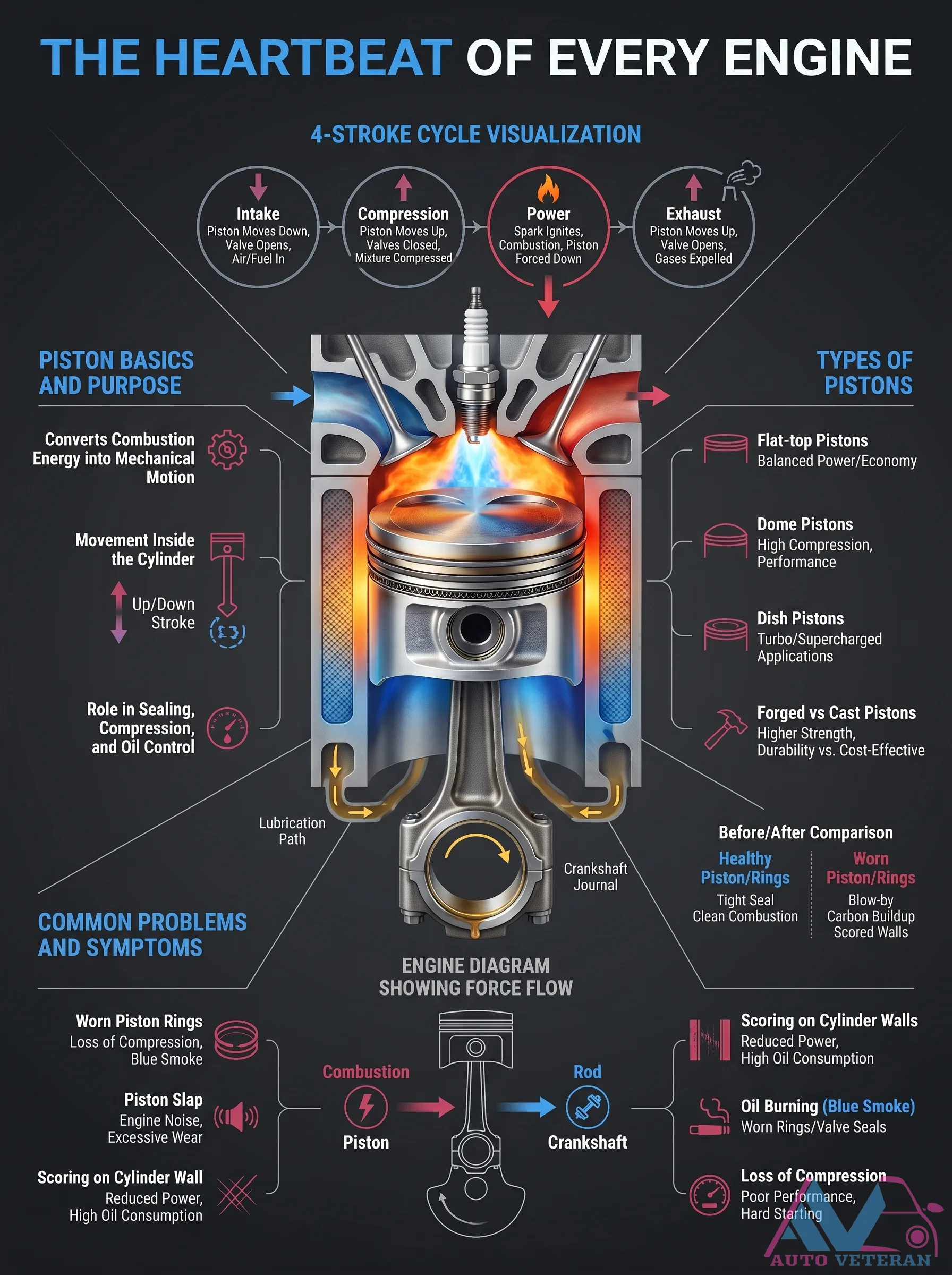 4-Stroke Cycle Piston Basics and Common Problems