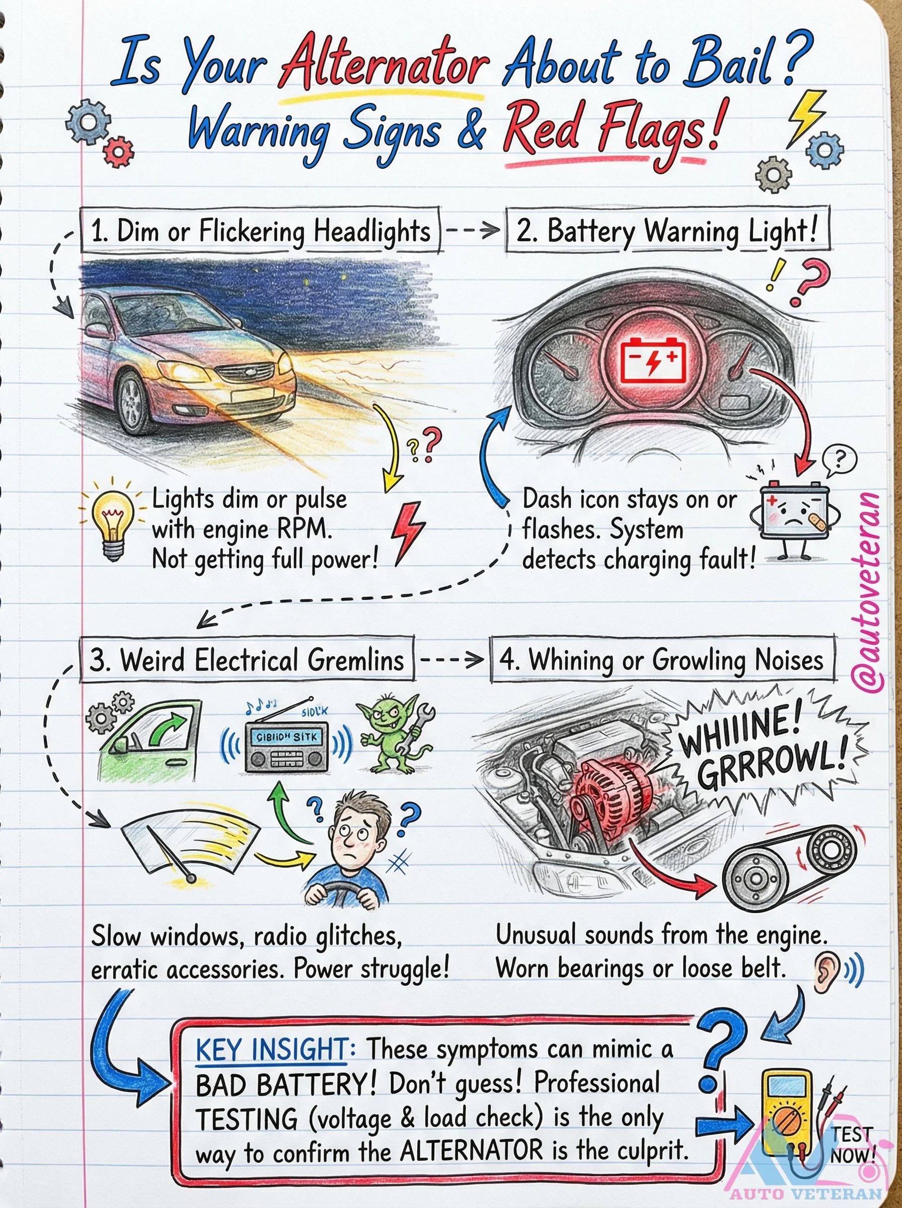 Alternator Failure Symptoms and Warning Signs