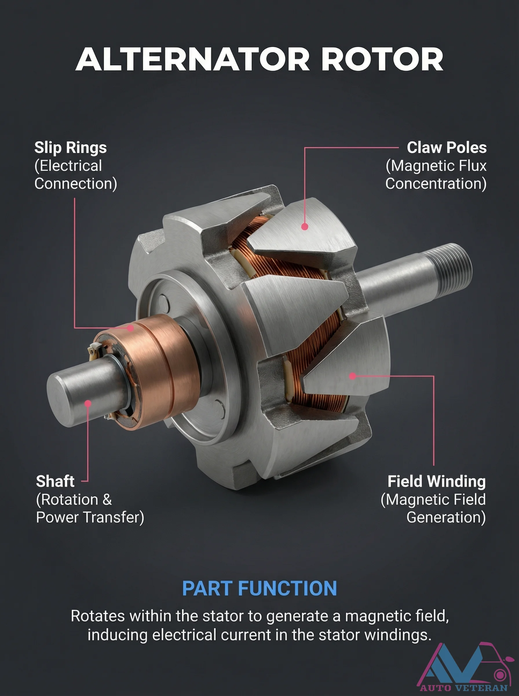 Alternator Rotor Components and Their Functions