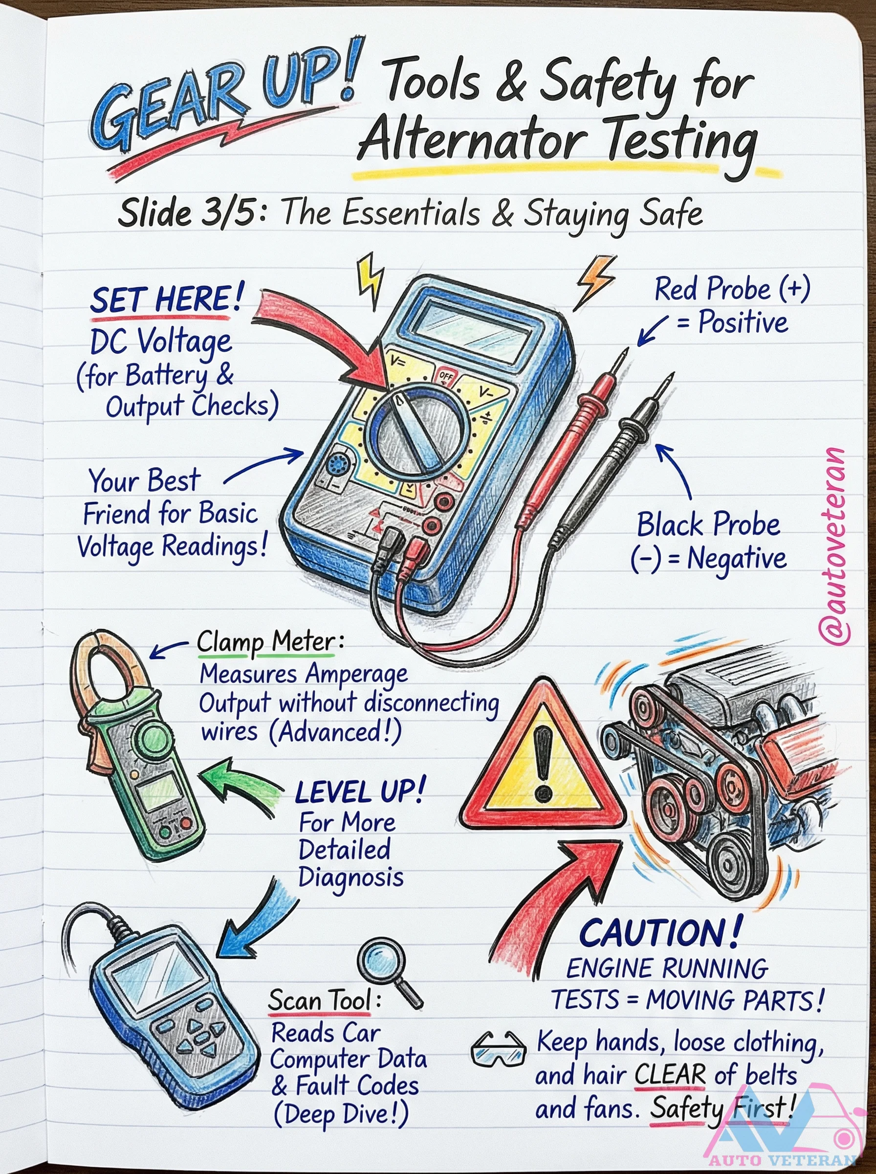 Alternator Testing Tools and Safety Essentials
