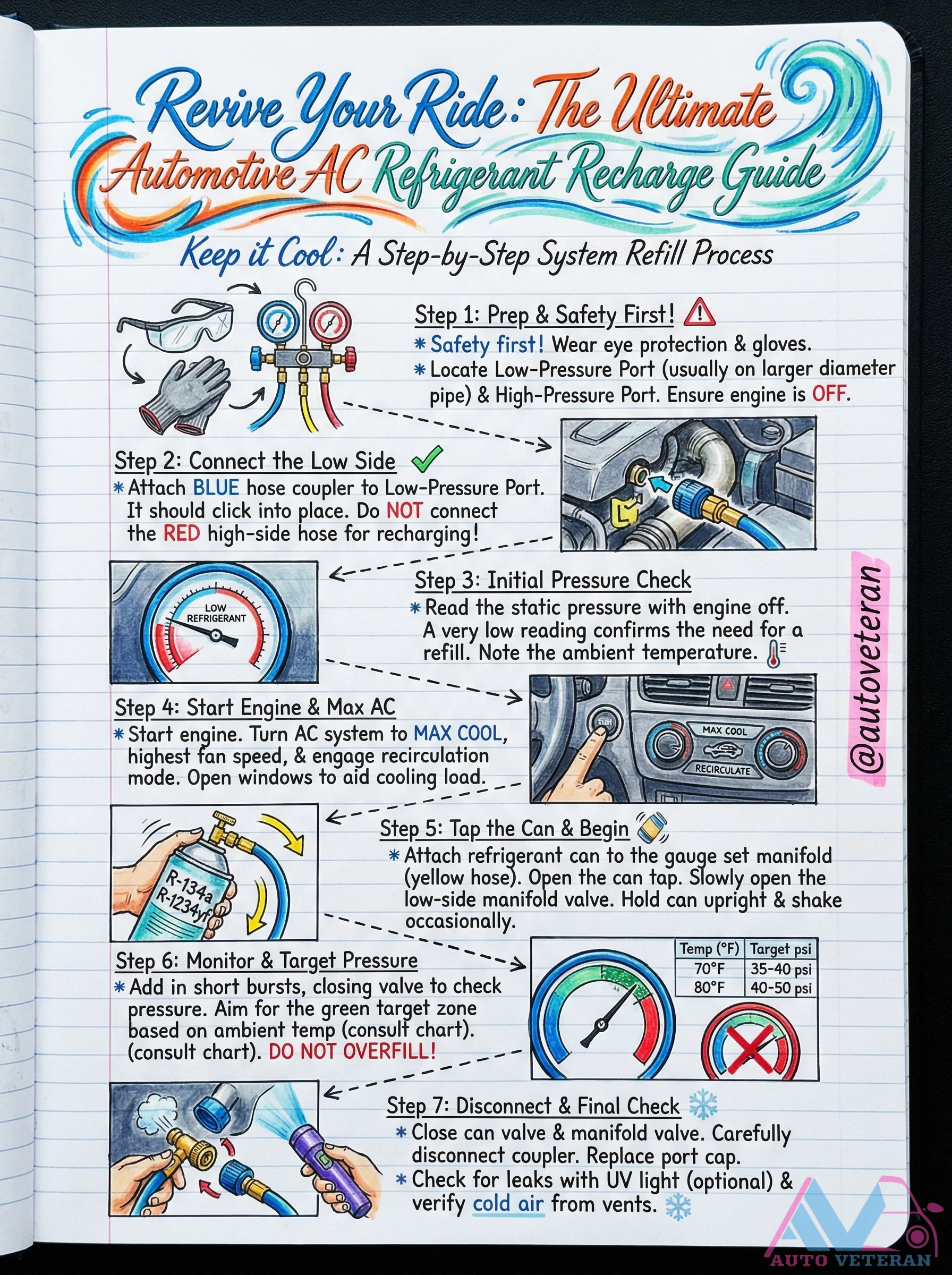 AC System Refill Step-by-Step Process Guide
