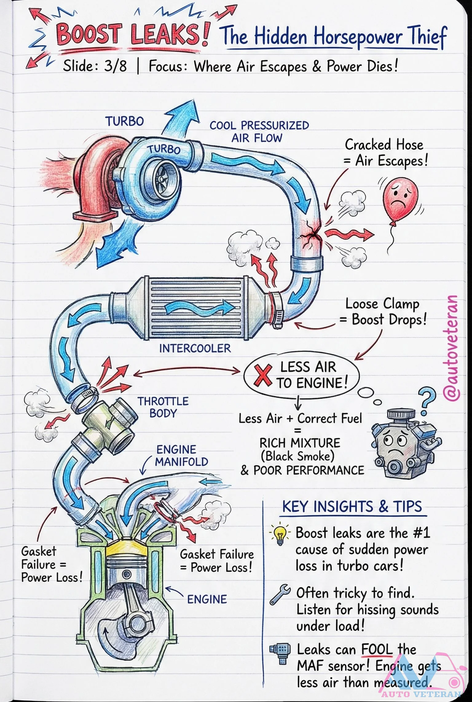 Boost Leaks Cause Power Loss in Turbo Cars