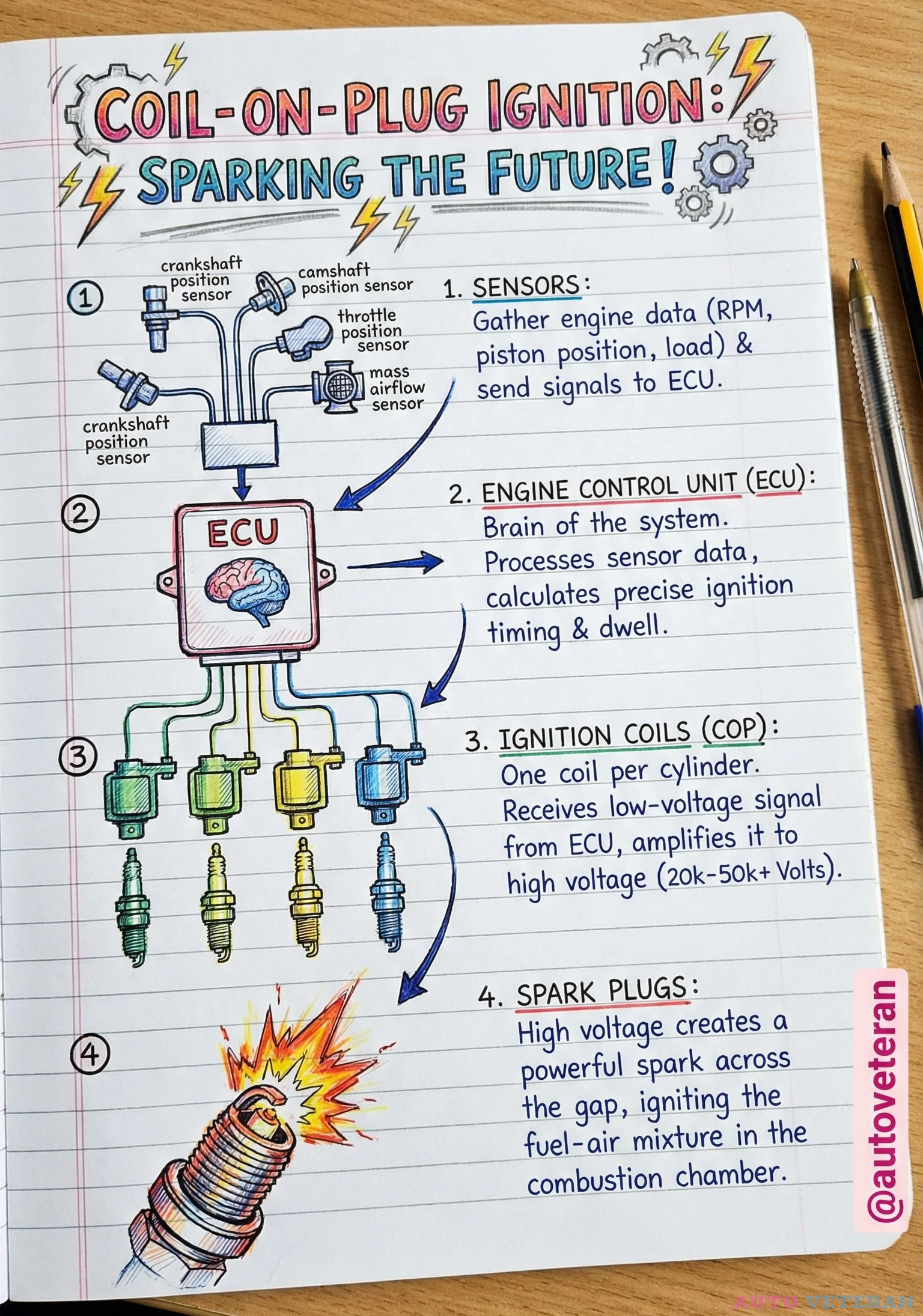 Coil-on-Plug Ignition System Components and Operation