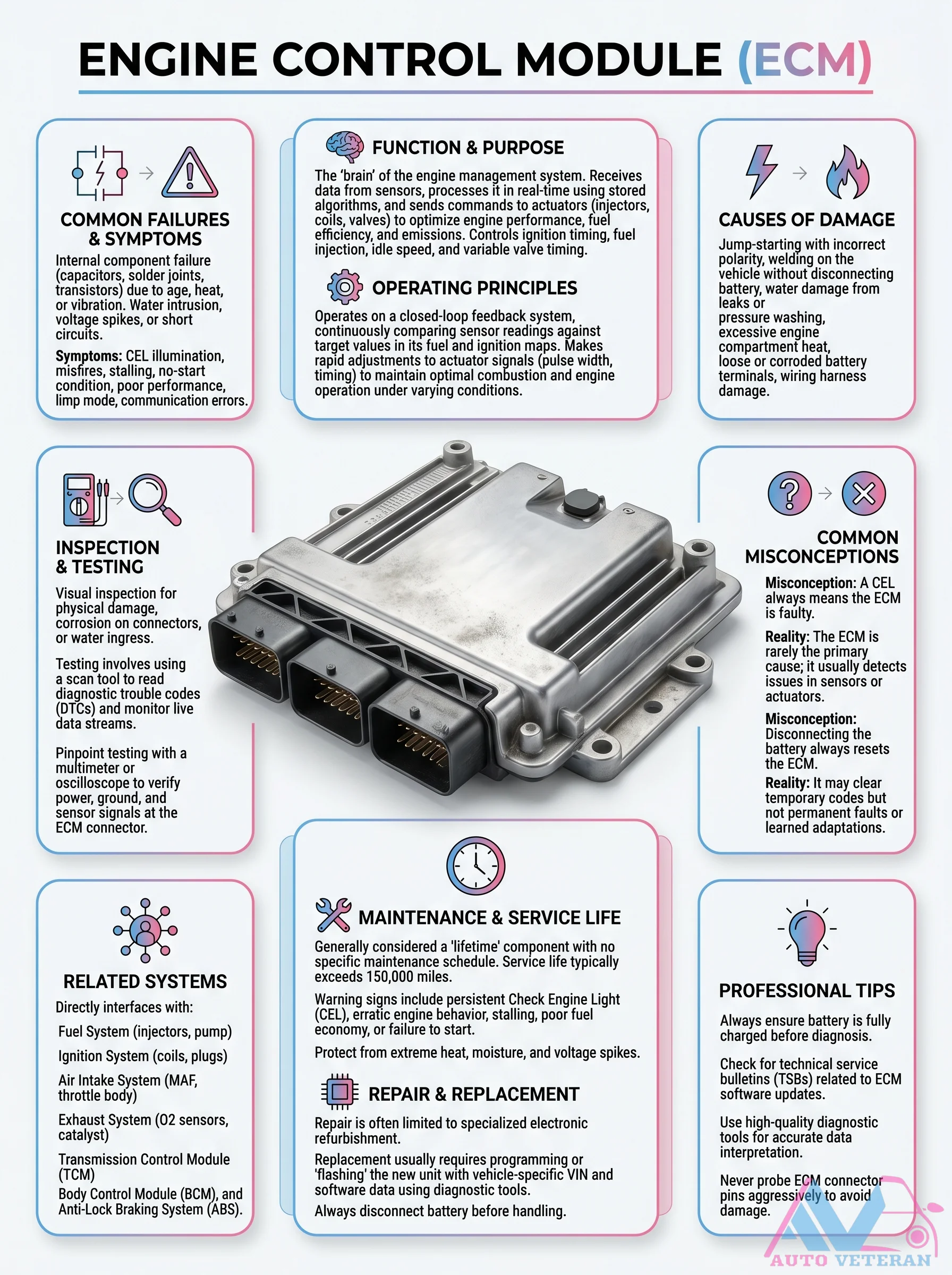 ECM Function Common Failures and Maintenance