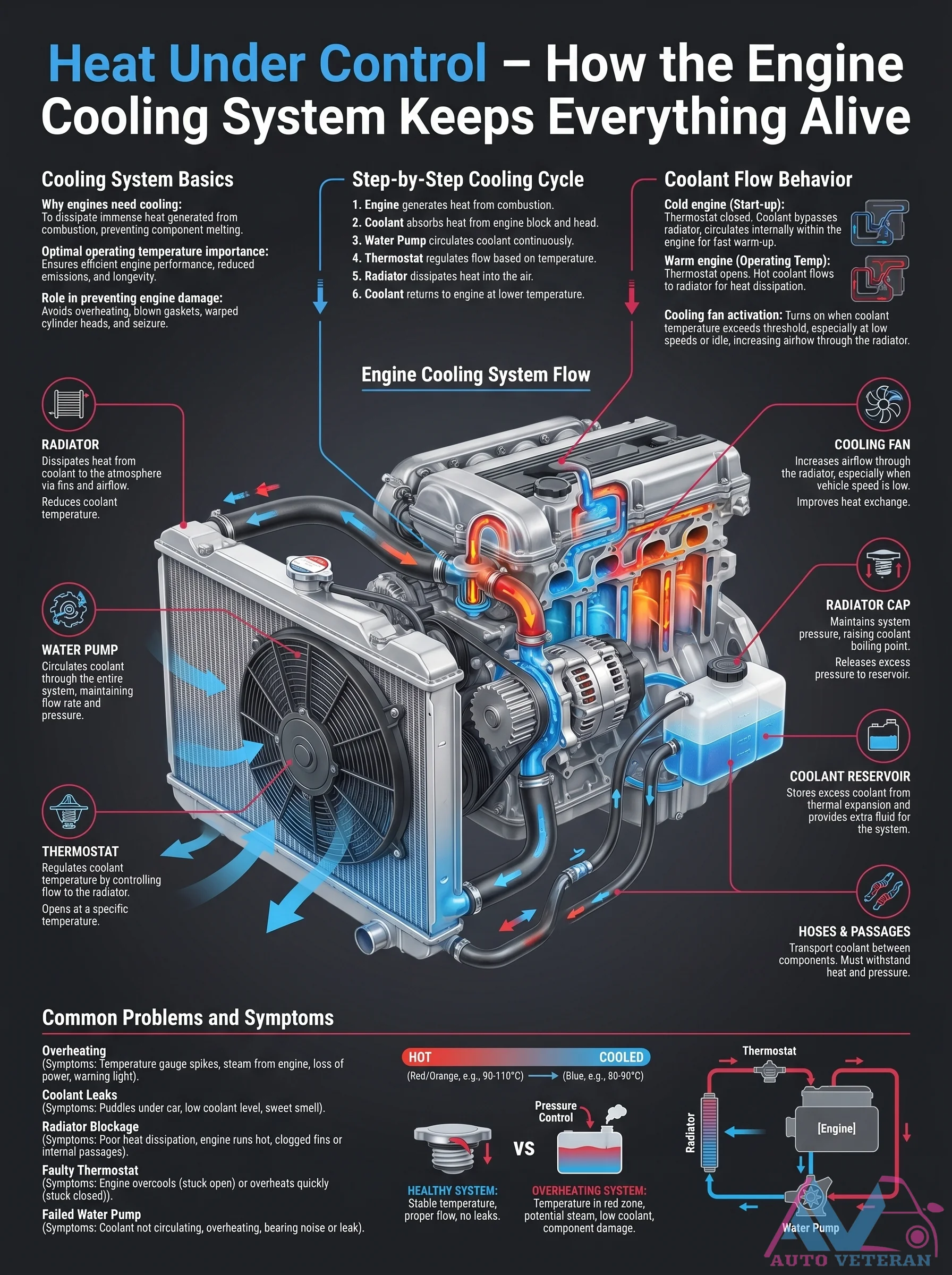 Engine Cooling System Flow Cycle