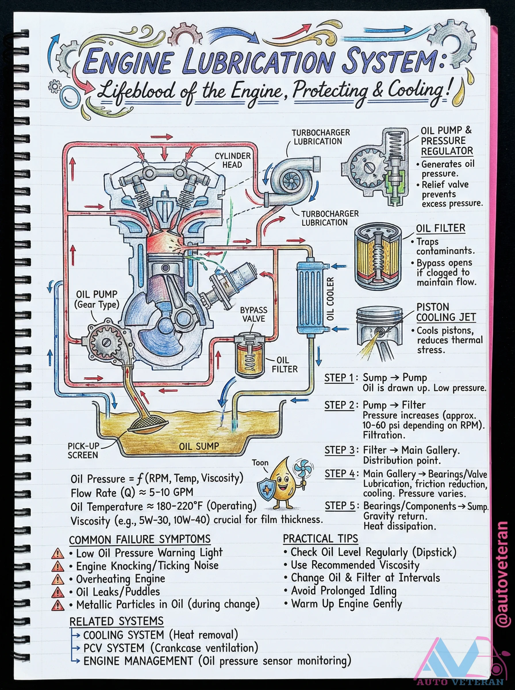 Engine Lubrication System Steps and Failure Symptoms