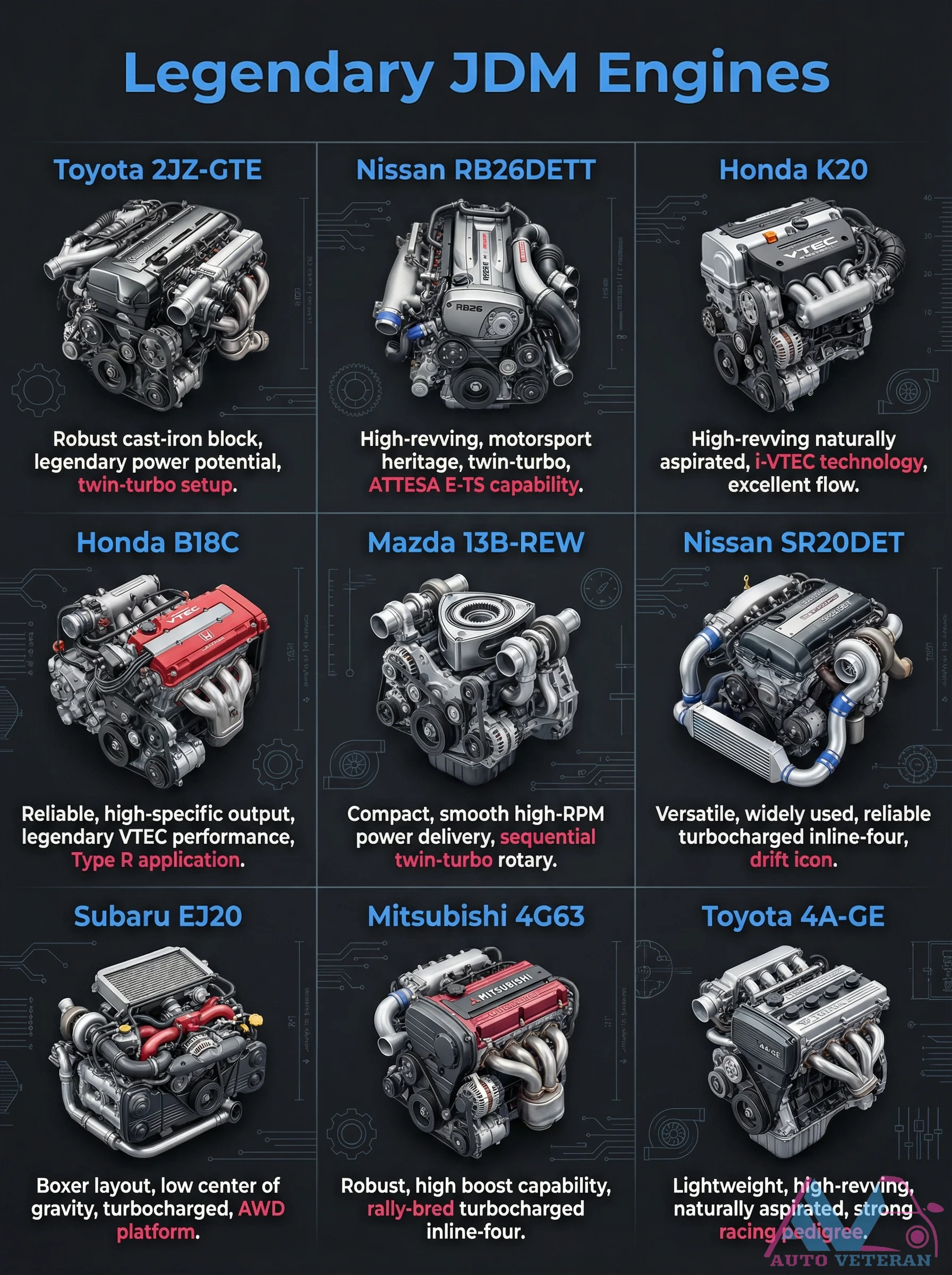 Legendary JDM Engines Specs and Capabilities
