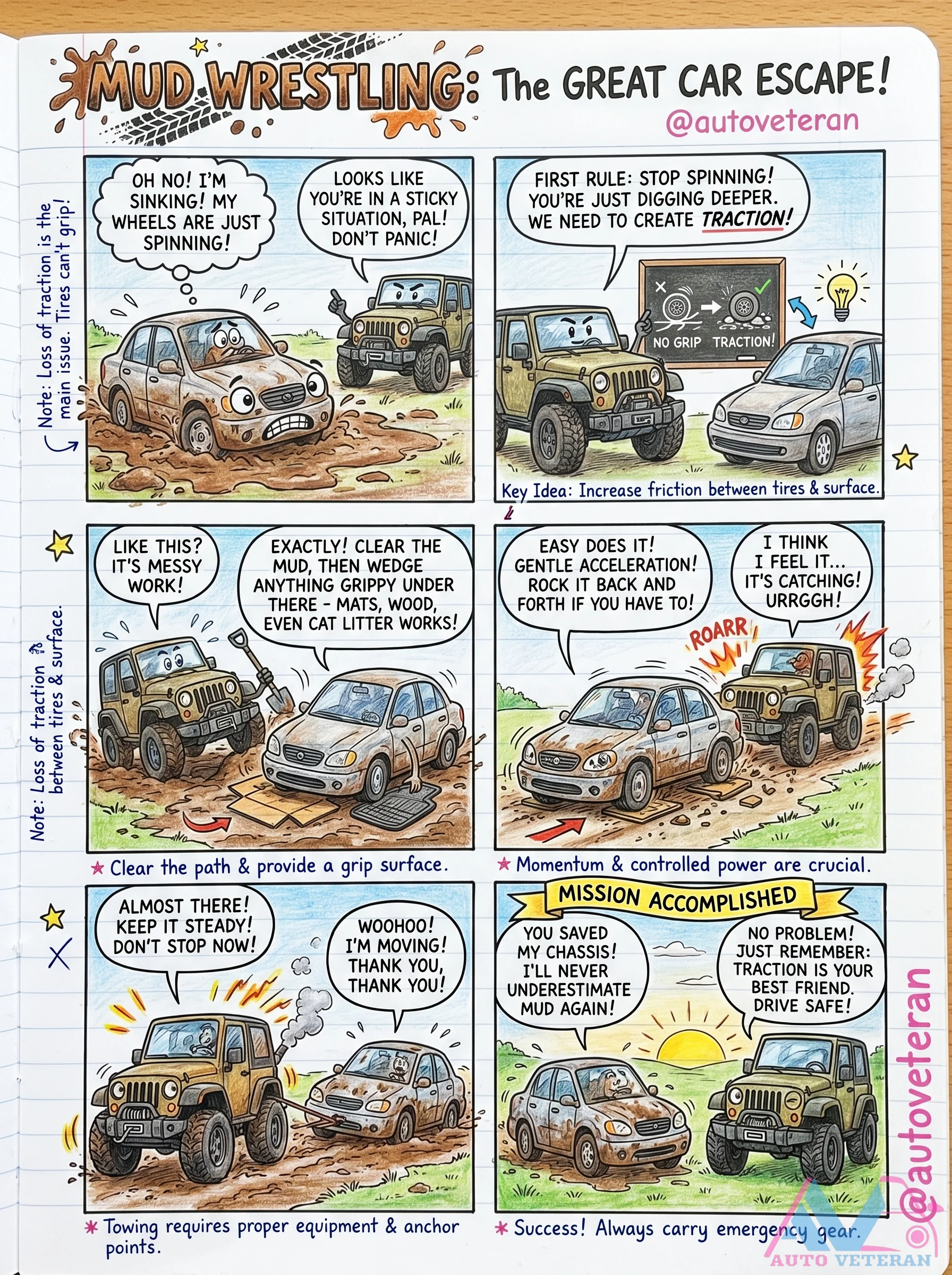 Mud Traction Recovery Guide