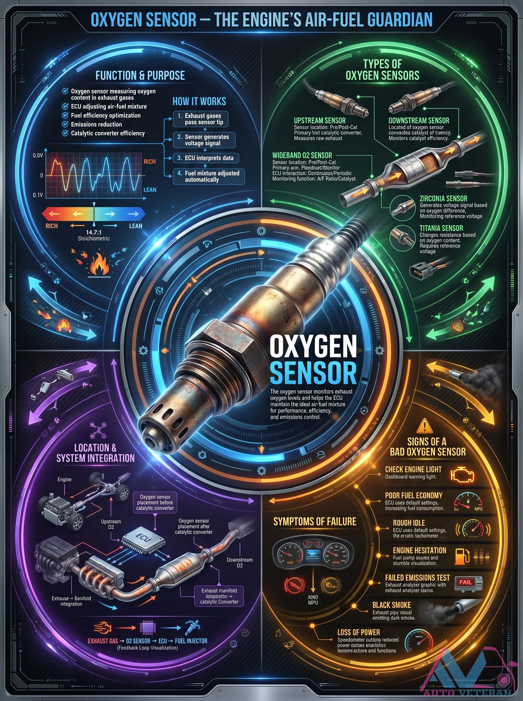 Oxygen Sensor Types and Function Guide