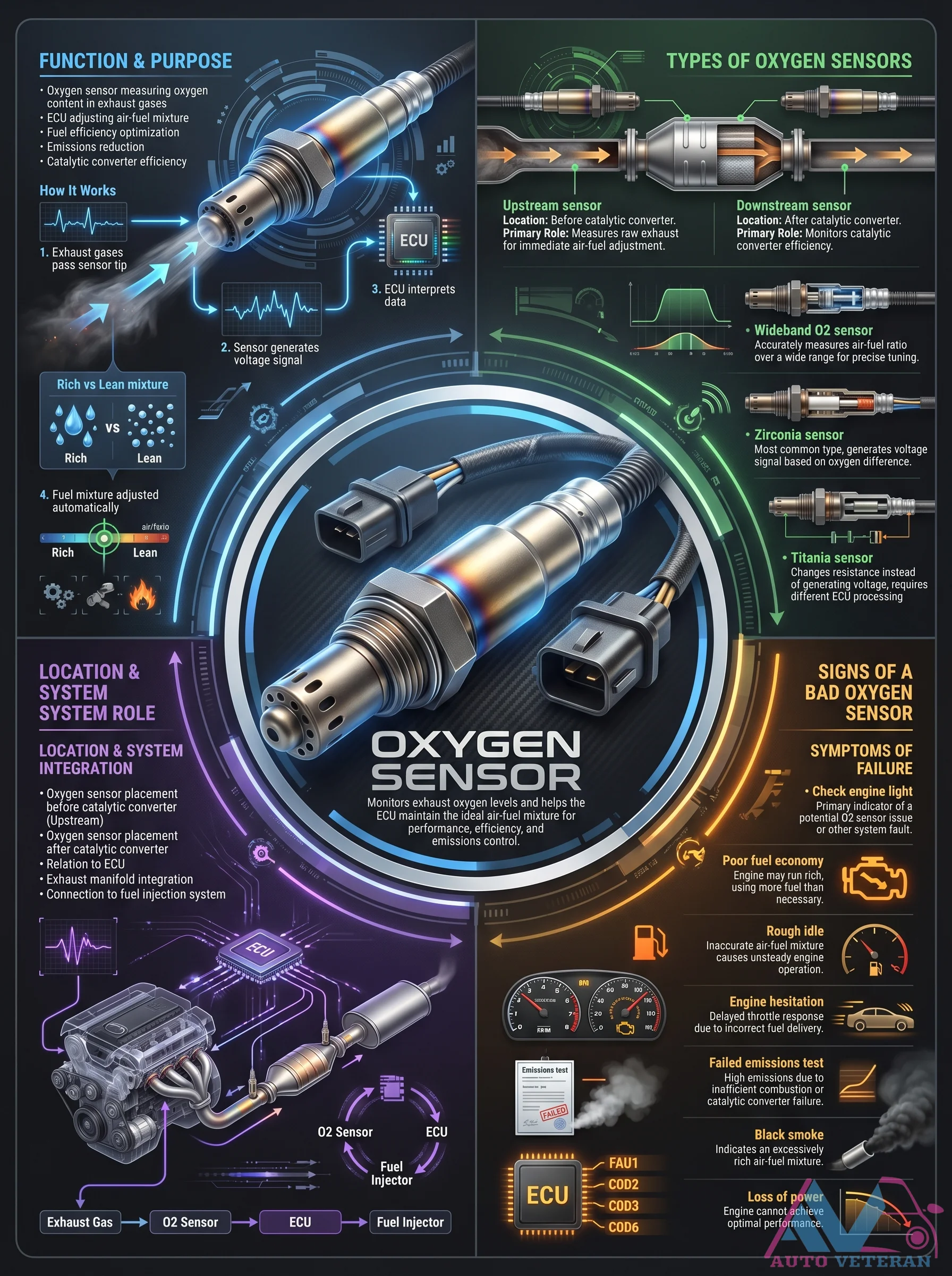 Oxygen Sensor Types Location and Failure Symptoms