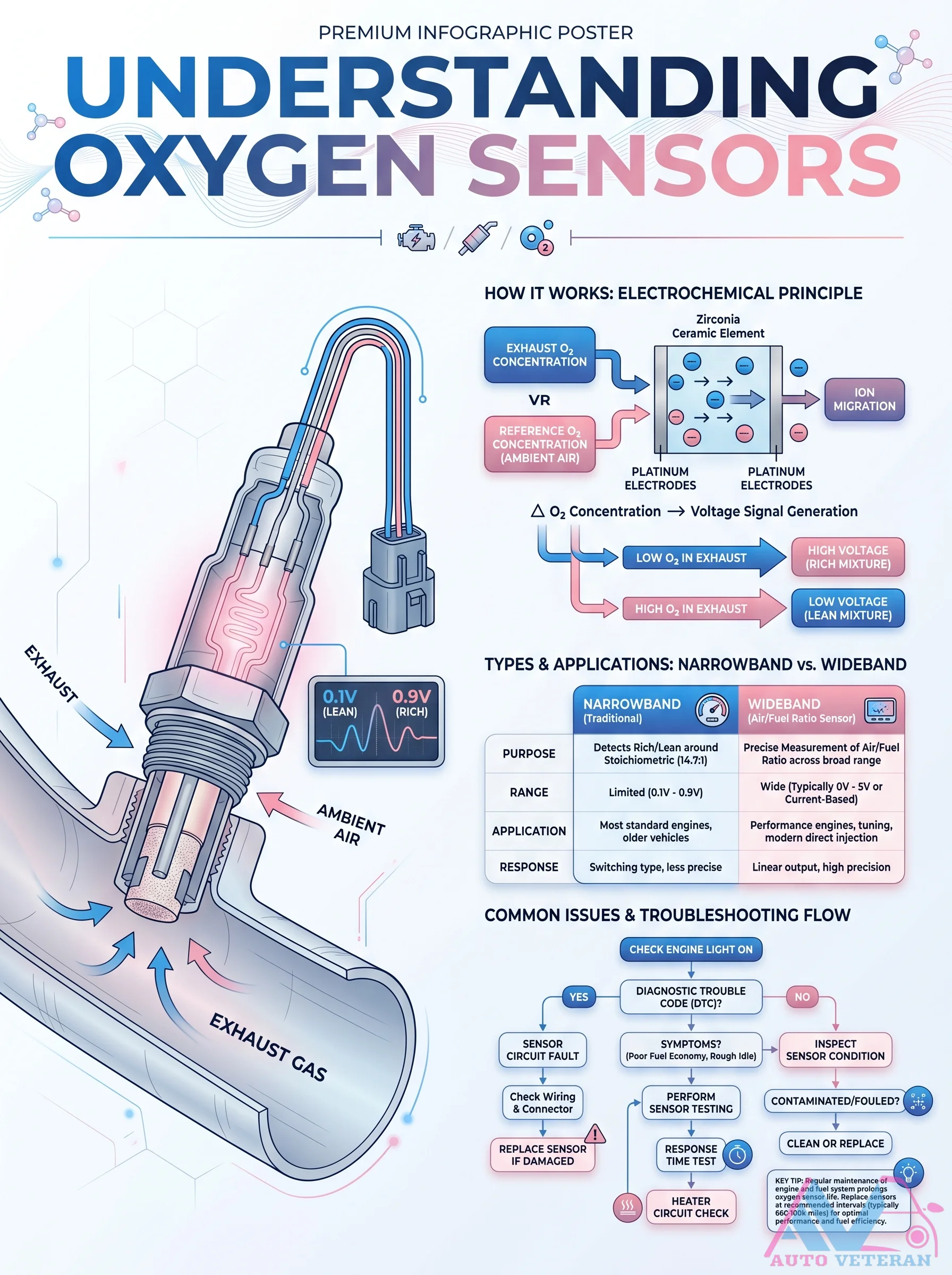 Oxygen Sensor Narrowband vs Wideband