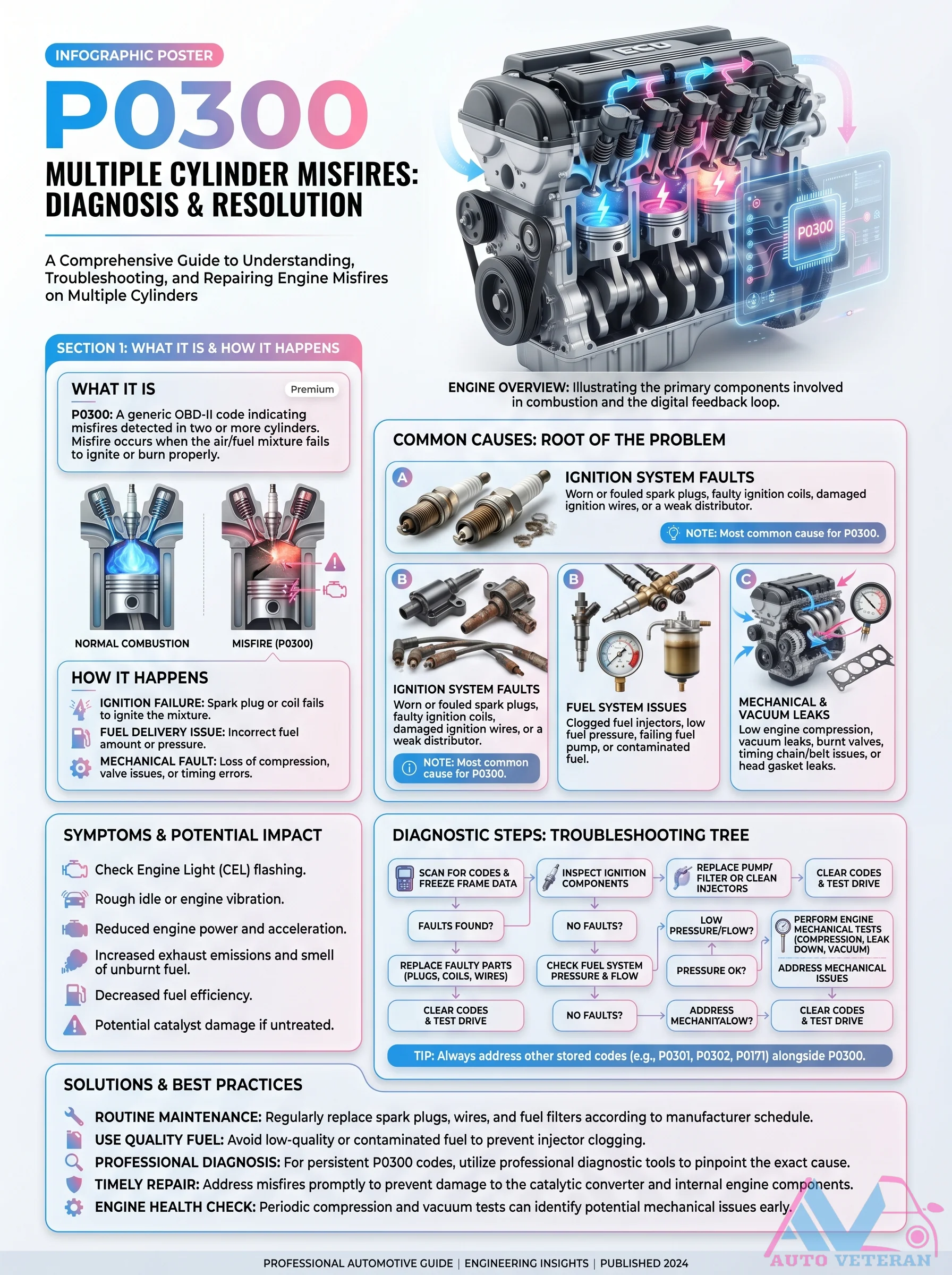 P0300 Multiple Cylinder Misfires Diagnosis Guide
