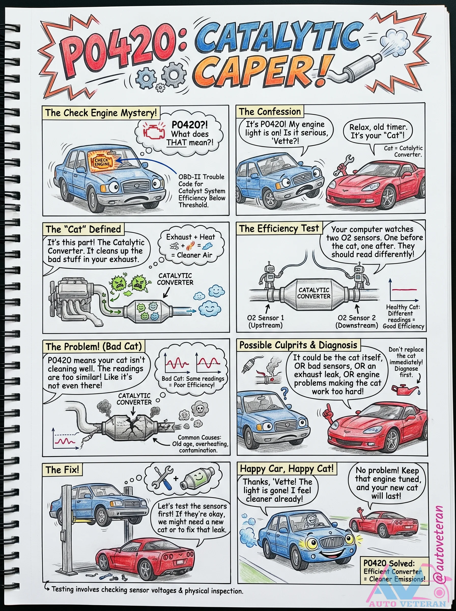 P0420 Catalytic Converter Efficiency Diagnosis Guide