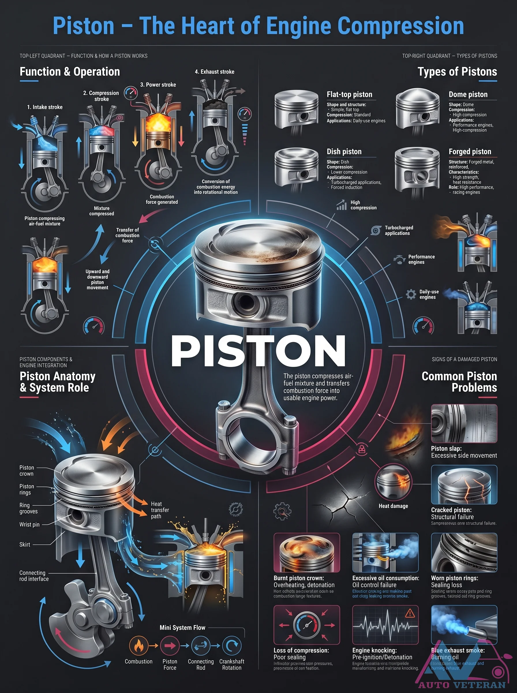 Piston Types & Anatomy Overview