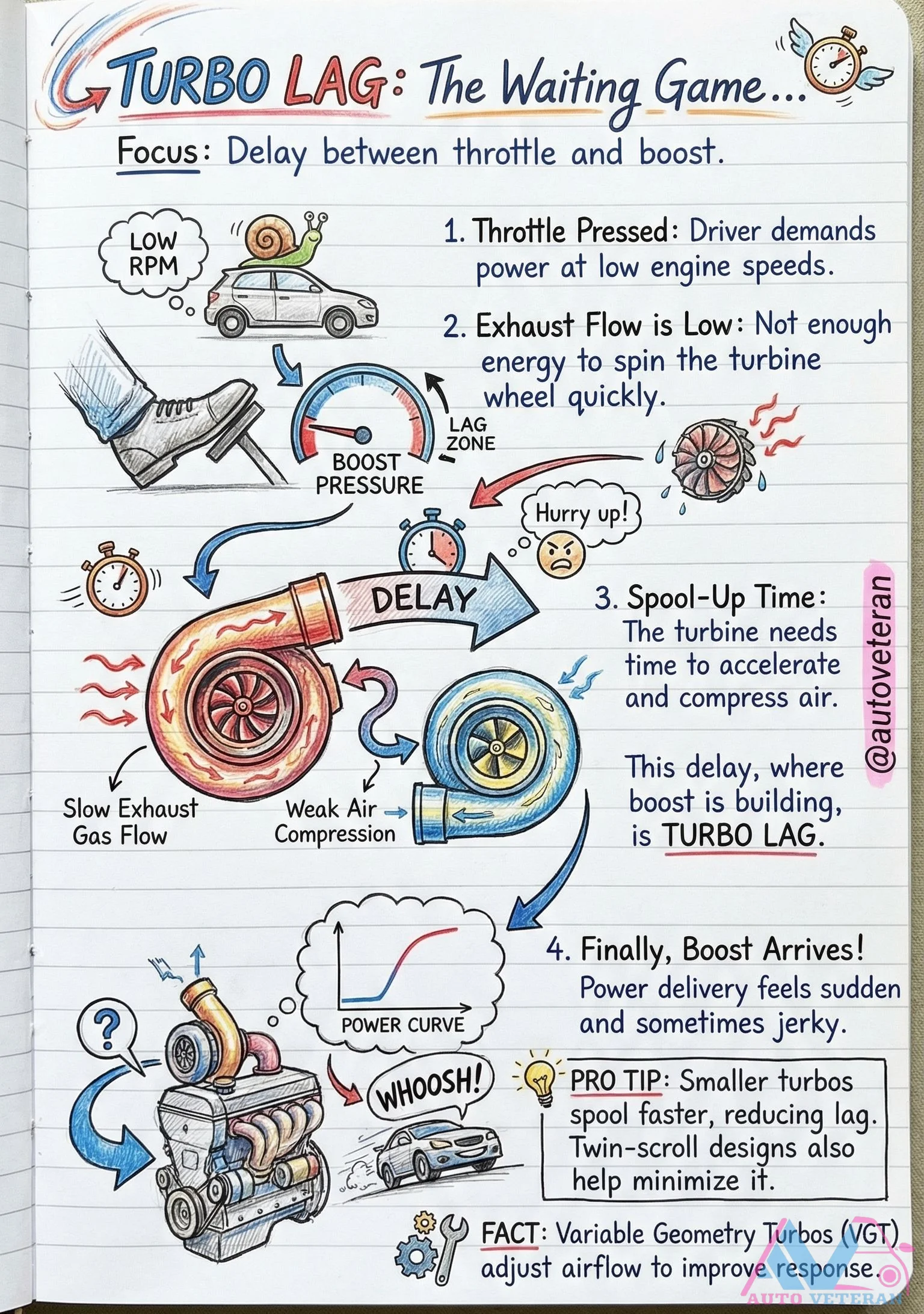 Turbo Lag Causes and Spool-Up Delay