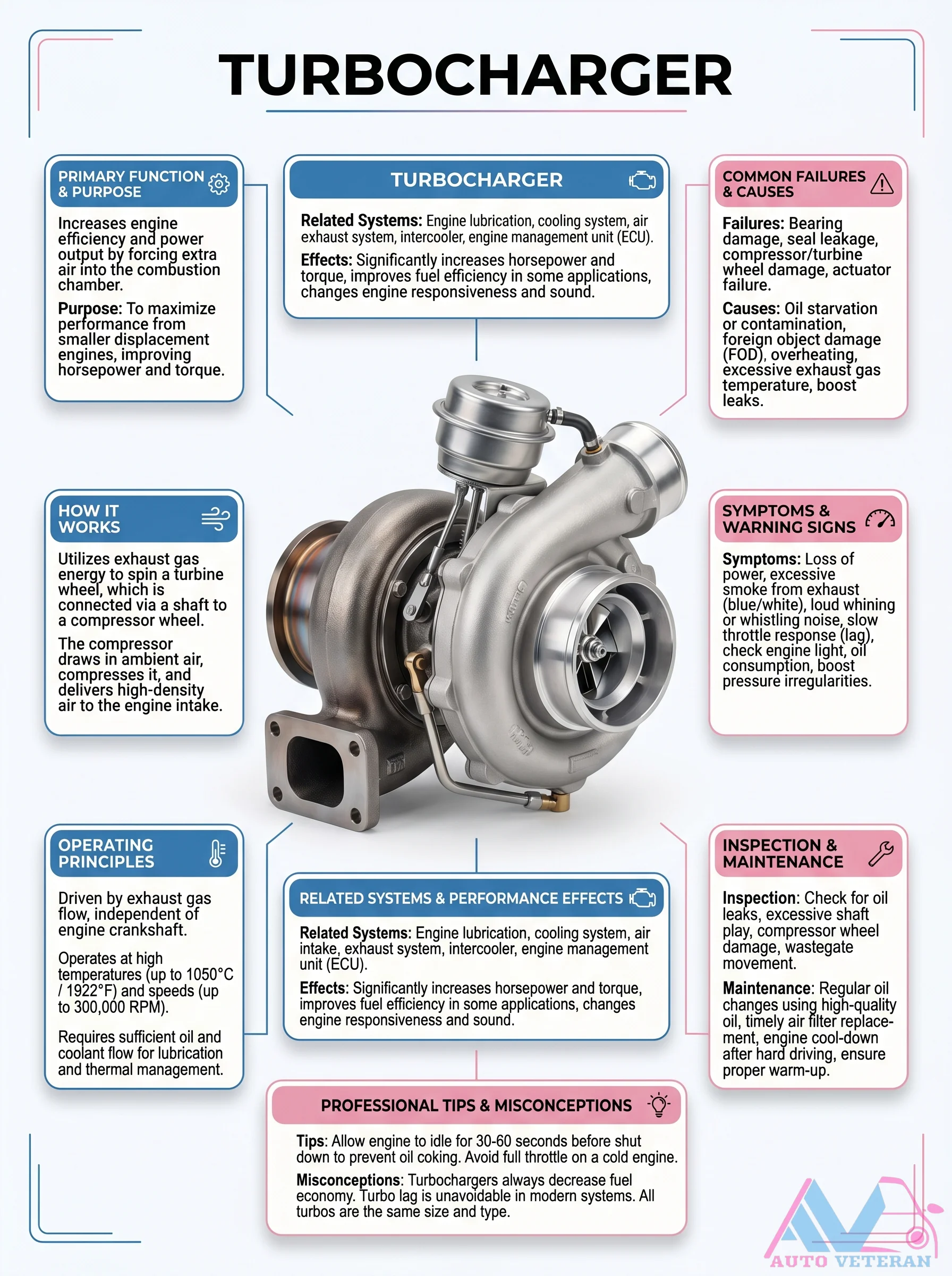 Turbocharger Common Failures and Symptoms