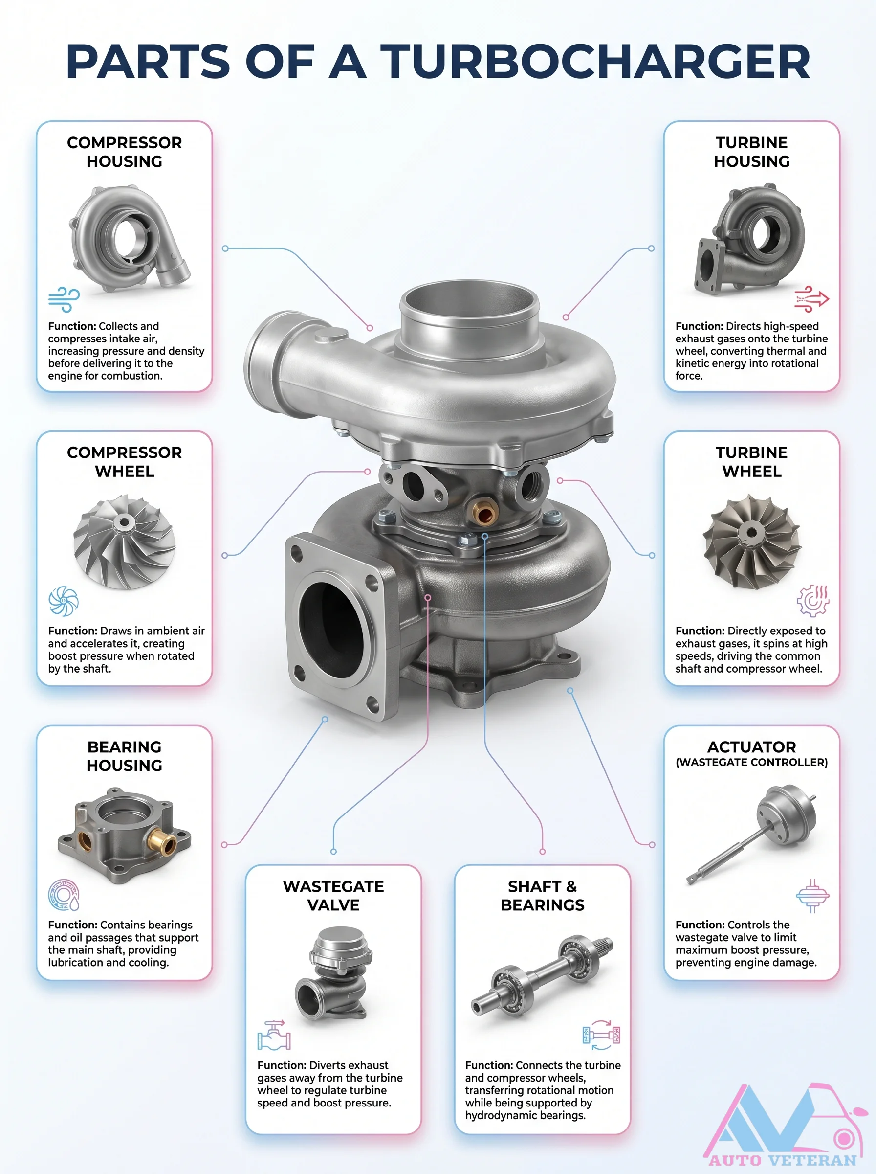 Turbocharger Parts and Their Functions