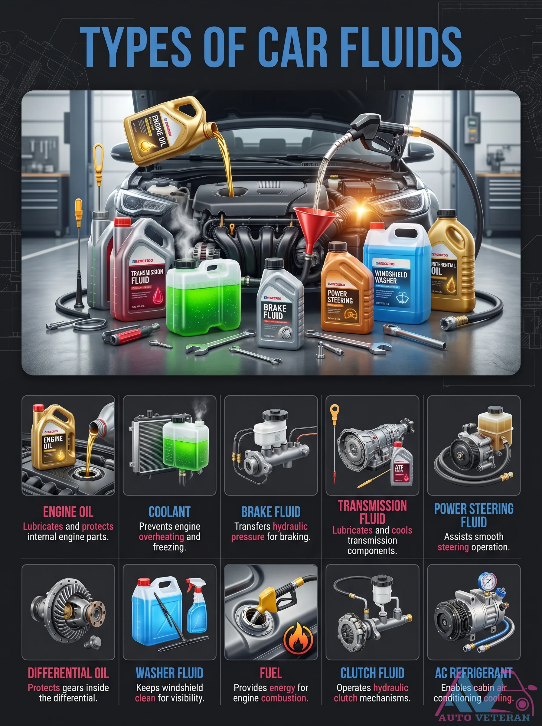 Types of Car Fluids Guide