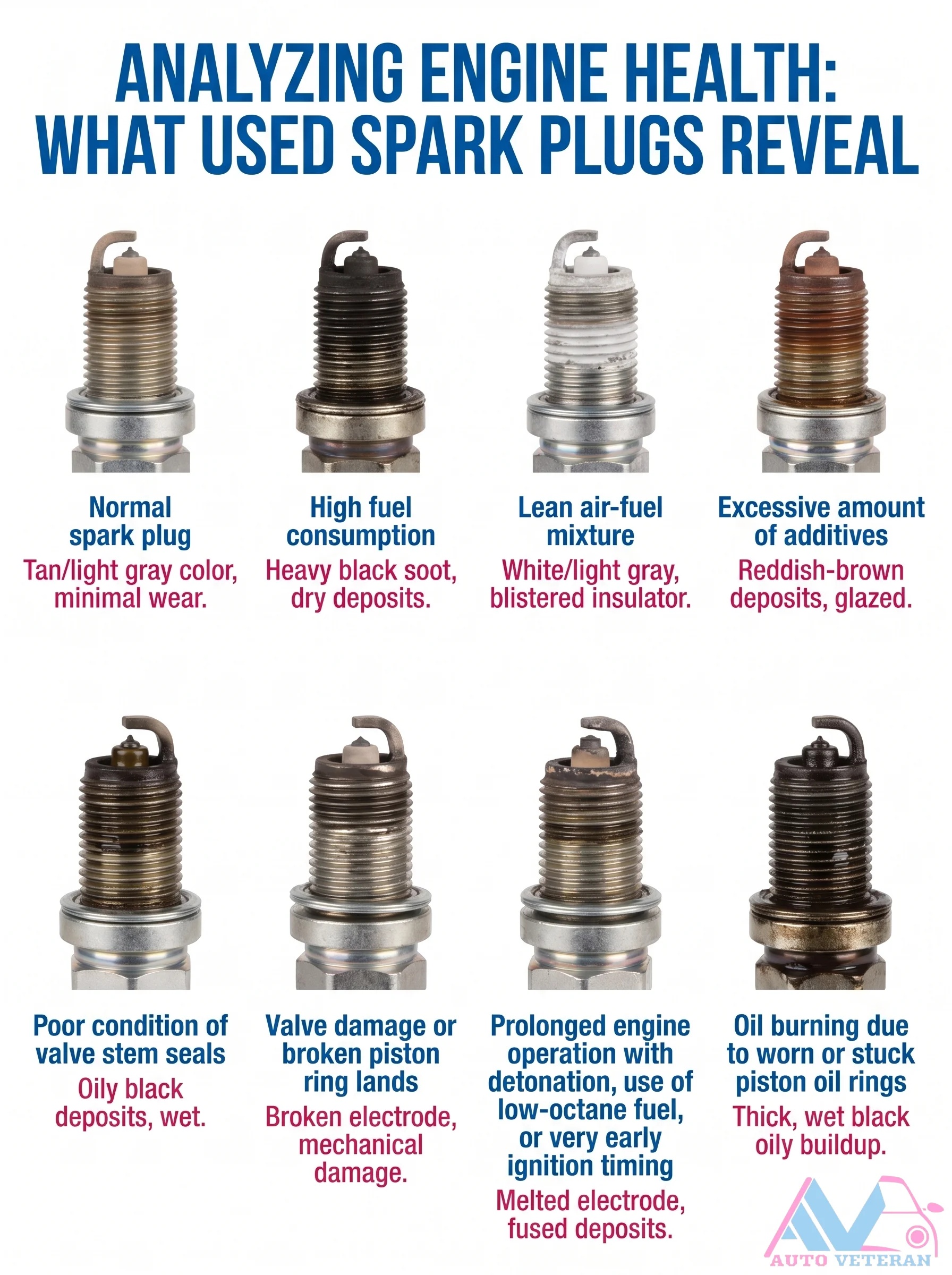 Used Spark Plug Color Diagnosis