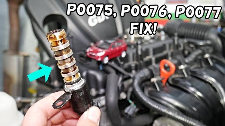 P0075, P0076, and P0077: Intake valve control solenoid circuit (Bank 1)